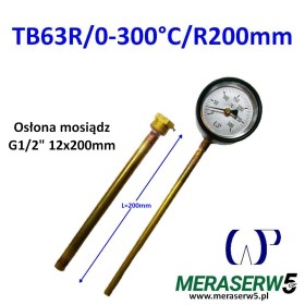 TB63R-0-300-R200mm mosiądz